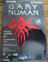 Gary Numan 1998 Venue Poster Brussels